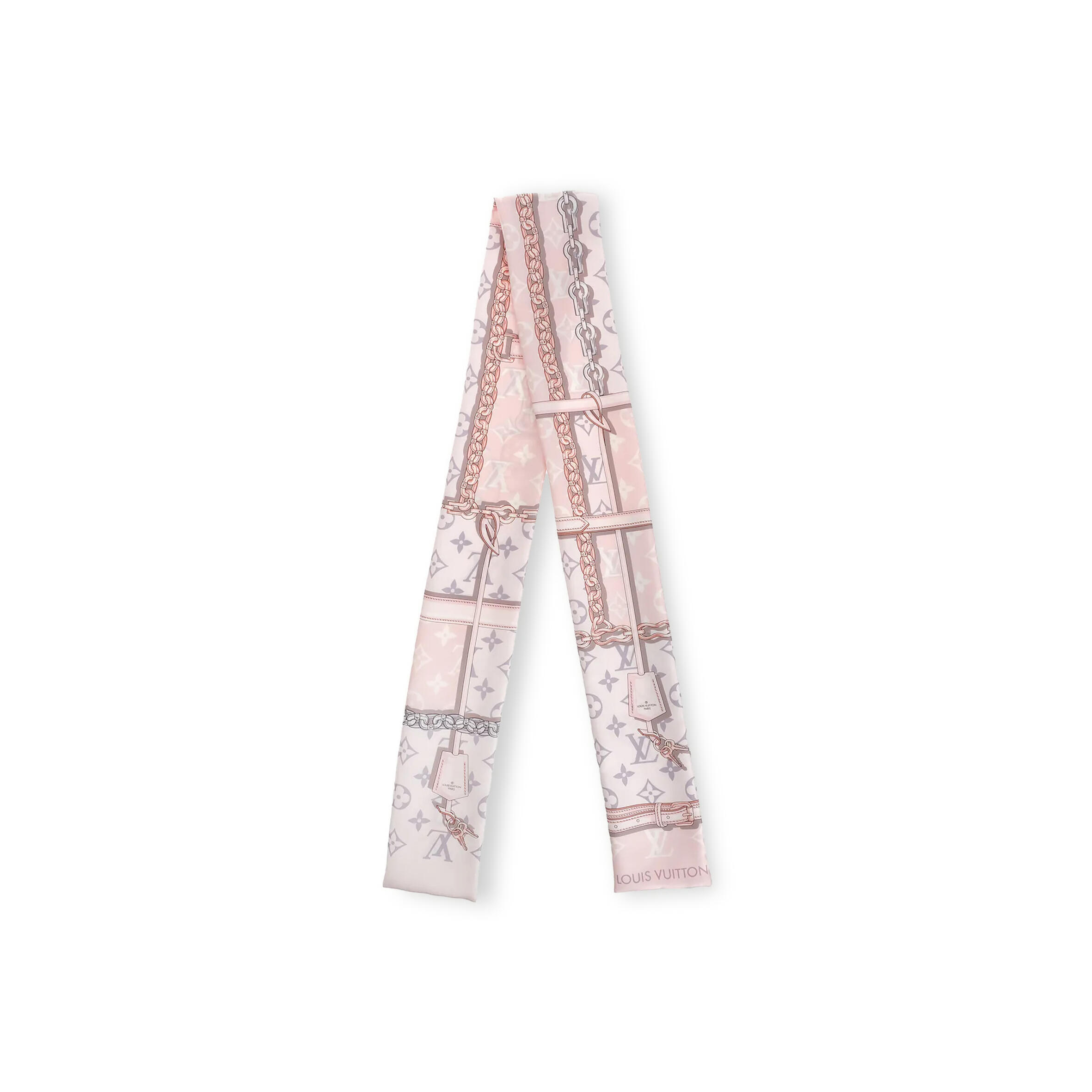 LOUIS VUITTON SCARF MONOGRAM CONFIDENTIAL BANDEAU M70637 (120*8cm)